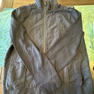 Banana Republic Black Lightweight Zip-Up Jacket